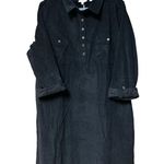 FatFace NWT UK Amelie Corded Black 3/4 Sleeved Knee Length Dress Photo 2