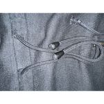 THE BODY CO WOMEN'S 1/2 ZIP LONG SLEEVE HOODED SWEATSHIRT Dark Gray MEDIUM M Photo 6