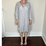 The Kooples The Koopes SPORT Blue White Striped Button Down Shirt Dress Size 2 Photo 2