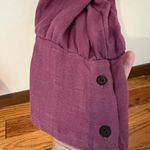 Organic Cotton & Bamboo Hoodie Romper Purple Size XL Photo 2