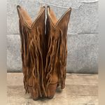 Brother Womens Size 6 Vellies Atlas Western fringe suede in Honey Suede Tan Photo 9