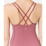 Lululemon Free To Be Scoop Neck Strappy Tank Top Nulu Misty Merlot Red 6 Photo 3