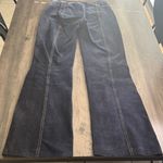 Source Unknown Dark Blue 100% Leather Fit and Flare Pants Photo 6