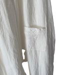 Saturday Sunday By Anthropologie Cream Gauzy Overalls Tie Shoulder size medium Photo 8