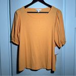LC Lauren Conrad NWT  • Blouse • Short Sleeve Top • Orange • Large Photo 1