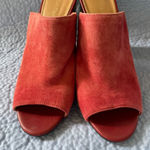 Calvin Klein  Red and Silver Heels Photo 0