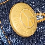 Love moschino  VELVET FELT DARK BLUE STRETCH SKINNY JEANS 26 Photo 6