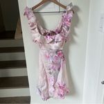 Zimmermann NWT  Crush Frill Mini Dress in Pink Floral Photo 2
