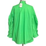 The Frankie Shop Melody Oversized Shirt, Island Green, XS/S Photo 6