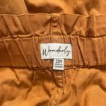 Wonderly Plus Size 22W Brown High Waisted Sailor Shorts Textured Tencel Cotton Photo 2