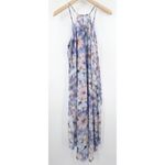 Sugar Lips SUGAR + LIPS Tie Dye Dress midi Halter Pastel Raw Hem Hi Lo Boho Size Medium Photo 1