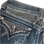 Miss Me  Jeans Straight Bling Rhinestone  Denim Distressed JE5002T18L Women's 29 Photo 10