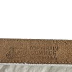 Justin Boots Justin‎ White Leather Belt Photo 3