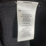 Cable & Gauge  scalloped neck long sheer sleeve black sweater dress size medium Photo 5