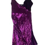 Capsulle size small Purple Sequin velour mini Dress party night boutique Photo 1