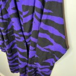 Eloquii purple & black open front thick one button cardigan thick sweater 3X Photo 2