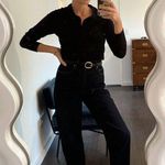 💕DOEN💕 Lady Jean ~ Ultra High Waisted Barrel Leg Rinse Wash Dark Blue 30 NWT Photo 6