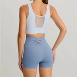 Berlook Activewear Light Blue Cut Out Shorts 3" Size M Photo 3