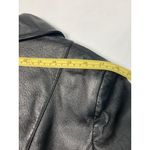 East 5th  Black Zipup Front Wide Collar Leather Jacket Womens‎ Medium Photo 6
