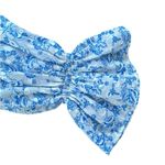 Tularosa  Serafina Floral White Blue Long Sleeve Romantic Mini Dress Size Small Photo 5