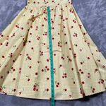 Stop Staring Dress Large Yellow Gingham Cherries Retro 50s Rockabilly Pinup Photo 8