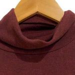 J.Crew Sweater Dress Womens Size XXS Burgundy Wine Long Sleeve Turtleneck Soft Photo 4