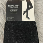Vera Wang Brand new Simply Vera  Black Runway Tights Photo 0