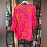 Anthropologie ZOA silk coverup tunic swimsuit beach colorful adjustable kimono dress floral Photo 4