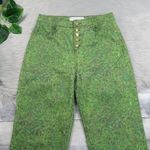 HOUSE OF SUNNY London Fields Jessie High Waisted Button Fly Straight Leg Jeans 4 Green Photo 5