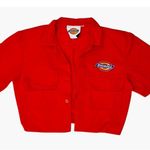 Dickies Vintage Red Retro Pleated Skirt Crop Jacket Set 80s 90s Adult S/M Jr XXL Photo 3