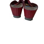 Yokono Red Leather Cross Strap Cork Platform Espadrille Wedge Sandals 6.5 resort Photo 8