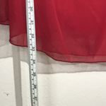 EUREKA Red One Shoulder Cocktail Dress With Scarf Size XL Photo 3