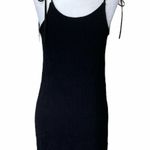 Kendall + Kylie Black Textured Slip Mini Dress Photo 1