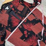 Cj banks 1x art to wear tribal jacket open‎ front cardigan liquid knit lagenlook Red Photo 5