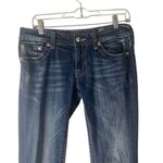 Miss Me Y2k Size 29 Sequin Low Rise Flap Pocket Dark Wash Bootcut Jeans Photo 2