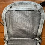 Rebecca Minkoff Grey Vanity Large Leather Saddle Bag Crossbody Purse Photo 14