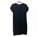 Pacific trail  Black V-Neck T-Shirt Dress Photo 2