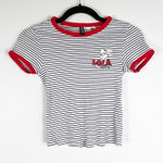 Divided By H&M Lola Bunny Striped Short Sleeve Tee Sz XS Photo 0