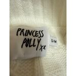 Princess Polly White Cable Knit Long Sleeve Turtleneck Crop Sweater Top Size S/M Photo 2