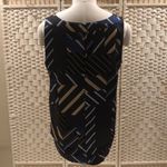 DKNY Color Block Geometric Pattern Sleeveless Top Size Medium Photo 1
