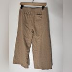 Mododoc Tan Brown Wide Leg Crop Pull On Cotton Pants Small‎ Photo 1