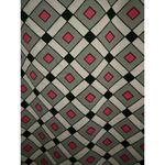 New York Laundry NEW  Blouse Large Geometric Multicolor Cap Short Sleeves Keyhole Photo 3