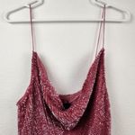 Retrofête Retrofete Jill Sequin Mini Dress in Pastel Pink Size Large NWT Spaghetti Straps Photo 3