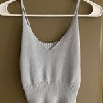 PacSun Light Blue Knitted Croptop Photo 0