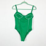 Princess Polly Woman's Sz 12 Kelly Green Opposites Attract Bodysuit Photo 1