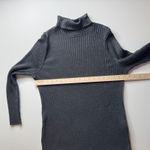 Chico's Ribbed Lurex Shine Turtleneck Sweater Size 3 (XL) Gray Metallic Pullover Photo 9