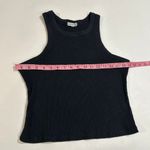 Good American  Black Ribbed Tank Top Size 3 (L/XL) Photo 4