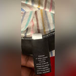 Lane Bryant  Size 14 -16 Striped Multicolor Button‎ Front  Midi Skirt NWT Photo 5