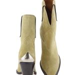 Isabel Marant Suede Cowboy Boots Tan Size 6 Silver Ti Photo 0