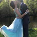 Blue Prom Dress Size 2 Photo 5